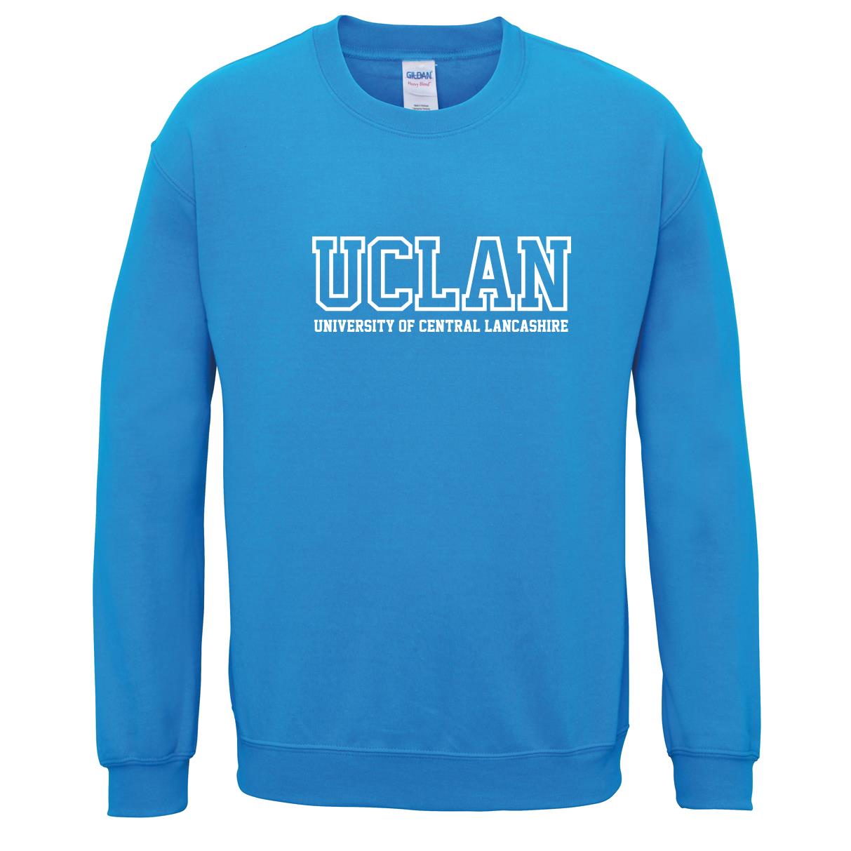 Lighter Blue UCLan Logo Jumper